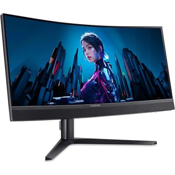 Acer Predator X34V3 Gaming Monitor 34 Zoll UWQHD Curved FreeSync Premium 180Hz 1ms(GTG) VA 90W Type-C Black – Bild 1