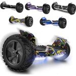 CITYSPORTS Balance Scooter Off-Road-Fett-Reifen Self Balance Scooter, 15,00 km/h, All Terrain 8.5” Hoverboard mit Integriertem Bluetooth-Player und APP - Preisvergleich
