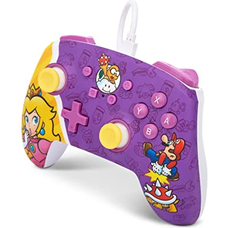 Verbesserter kabelgebundener PowerA-Controller für Nintendo Switch – Princess Peach Battle – Bild 5