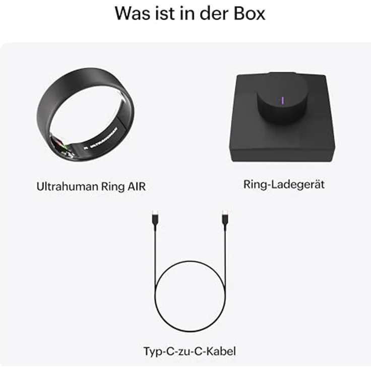 Ultrahuman Ring Air, Wearable Ring in Grau, Ringgröße 5 – Bild 8