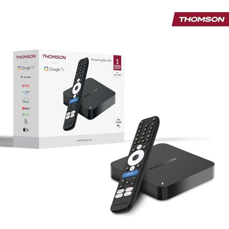 Thomson Streaming Box 245, 4K UHD Google TV, Live-TV, Dolby Atmos, 32GB Speicher, WLAN, Bluetooth 5.0, HDMI 2.1 – Bild 3