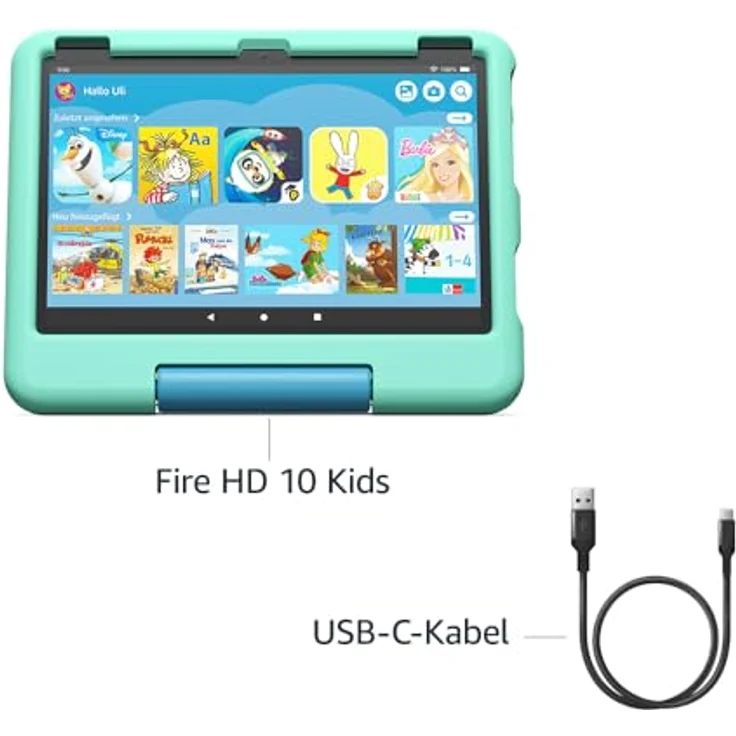 Amazon Fire HD 10 Kids-Tablet (2023), 10-Zoll-Display, 32 GB, mit Kindersicherung und 2 Jahren Sorglos-Garantie, grün – Bild 5