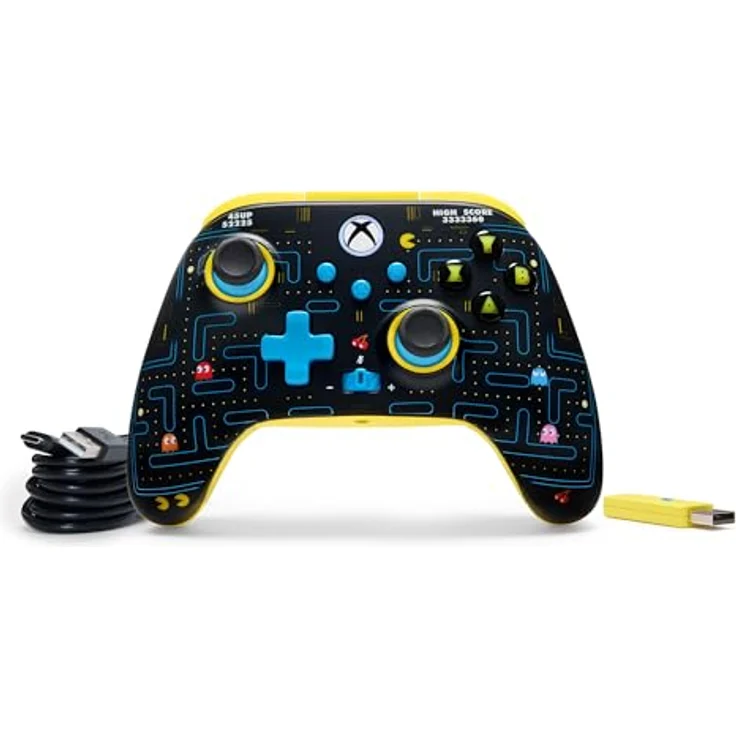 PowerA Wireless Controller für Xbox Series X, kabelloser Gaming Controller mit Halleffekt Daumensticks, 4 programmierbaren Tasten, ergonomischem Design und integriertem Kopfhörer-Wählrad, Schwarz – Bild 6