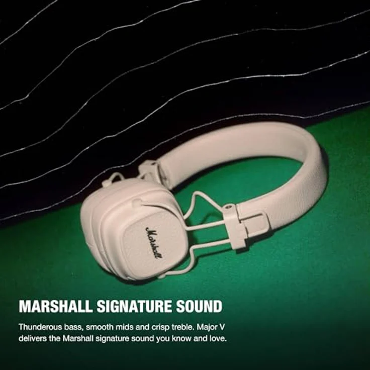 Marshall Major V Bluetooth-Kopfhörer (Freisprechfunktion, Bluetooth) in Schwarz – Bild 2