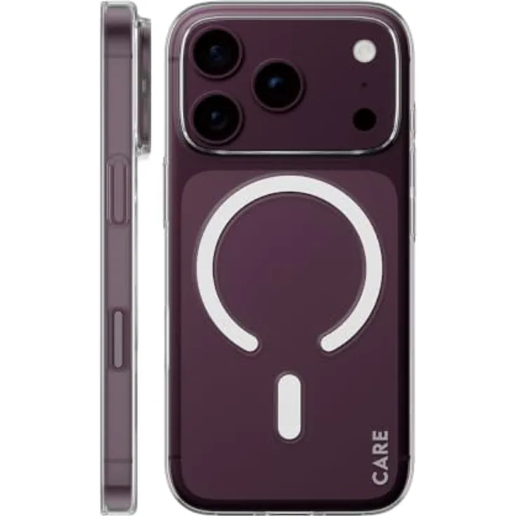 CARE by PanzerGlass SL1M Case Transparent mit MagSafe für Apple iPhone 18 Pro | 17 Pro, schützende Handyhülle mit Fall- und Kratzschutz