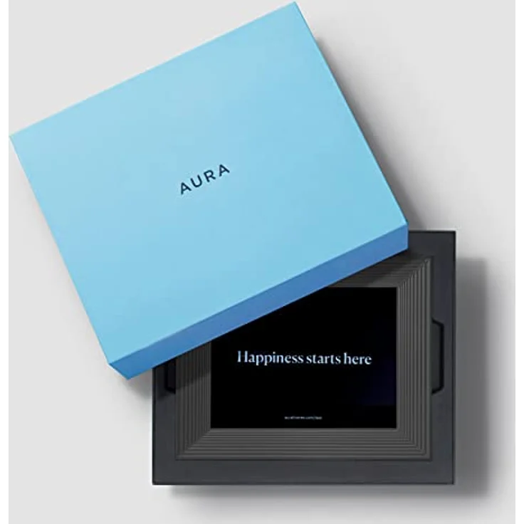 Aura Mason Intelligenter digitaler Bilderrahmen 9 Zoll HD WLAN Cloud Digitaler Fotorahmen, Kostenloser unbegrenzter Speicherplatz, Fotos von überall aus senden – Graphite – Bild 5