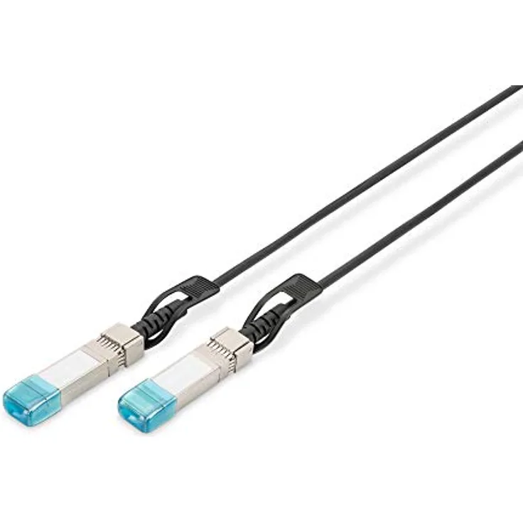 DIGITUS Twinax DAC Netzwerkkabel, SFP+, 3 m, bis 10.52 Gbit/s, AWG 30, für Diverse Marken, Schwarz