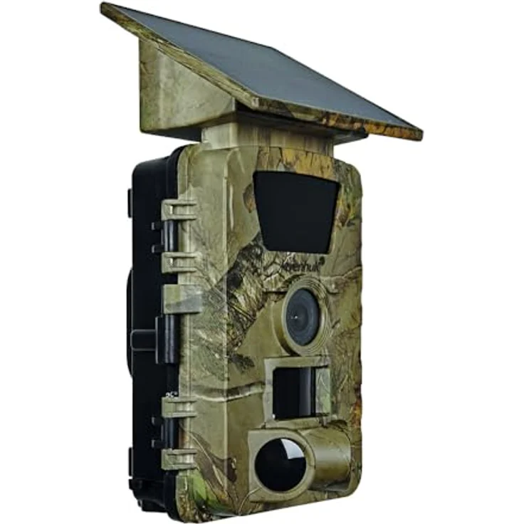 Levenhuk Trap WF30, Wildkamera mit 60 MP, 5K Video, Wi-Fi und Solarpanel, IP66 wasserdicht, 120° Sichtfeld – Bild 3