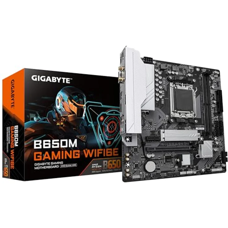 Gigabyte GA-B650M Gaming WIFI6E (AM5) Micro ATX Mainboard mit Wi-Fi 6E Unterstützung – Bild 1