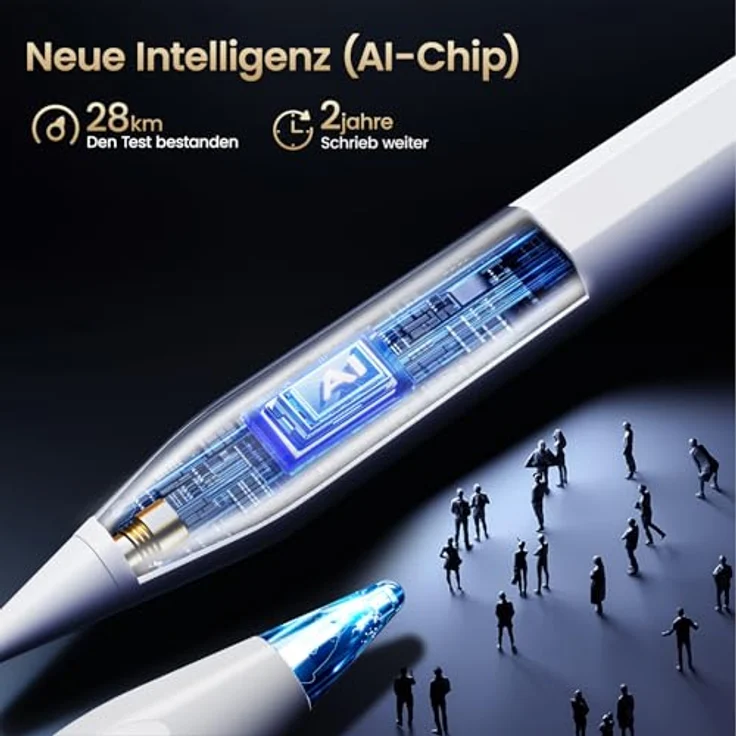 BAZO Stift für iPad - Pencil 2. Generation mit Schnellladeleistung, Palm Rejection und Neigungssensitivität für Pro 13''/12,9''/11''/iPad 6-11/A16/Mini 5/6.Gen/Air 3/4/5 – Bild 3