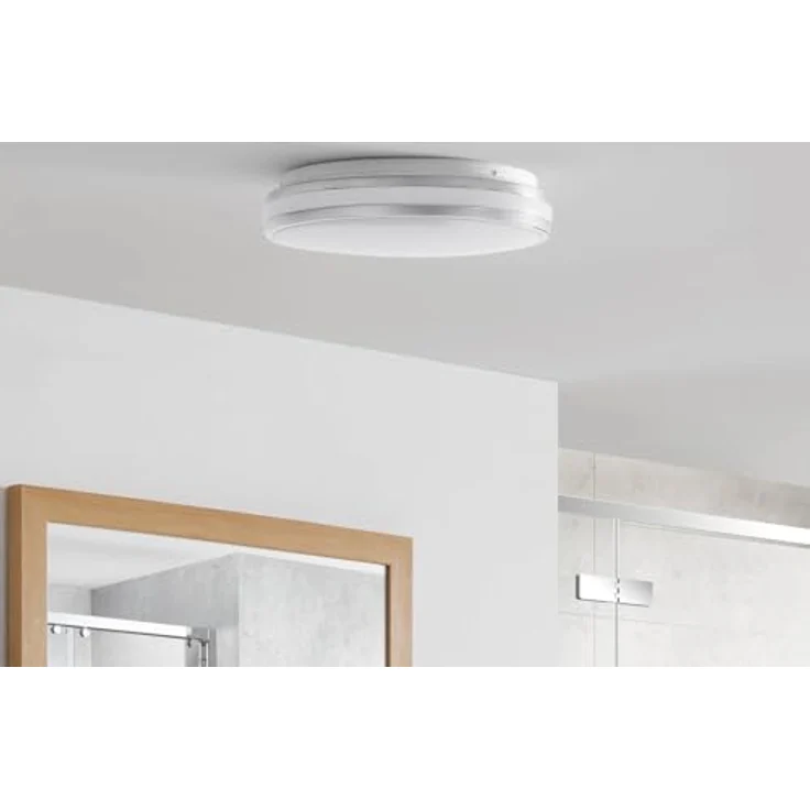 Arcchio LED Deckenlampe 'Sinovu' (spritzwassergeschützt) (Modern) in Chrom aus Metall für Badezimmer (1-flammig) - Bad Deckenleuchte, Lampe, Badezimmerleuchte – Bild 3