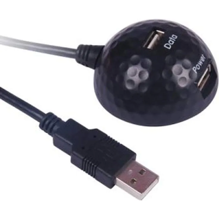 PremiumCord Tisch-Dockingstation für das Gerät, USB 2.0 High Speed M/F 1,8m, A Stecker auf A Stecker, USB-Gerät, Farbe schwarz, Länge 1,8m