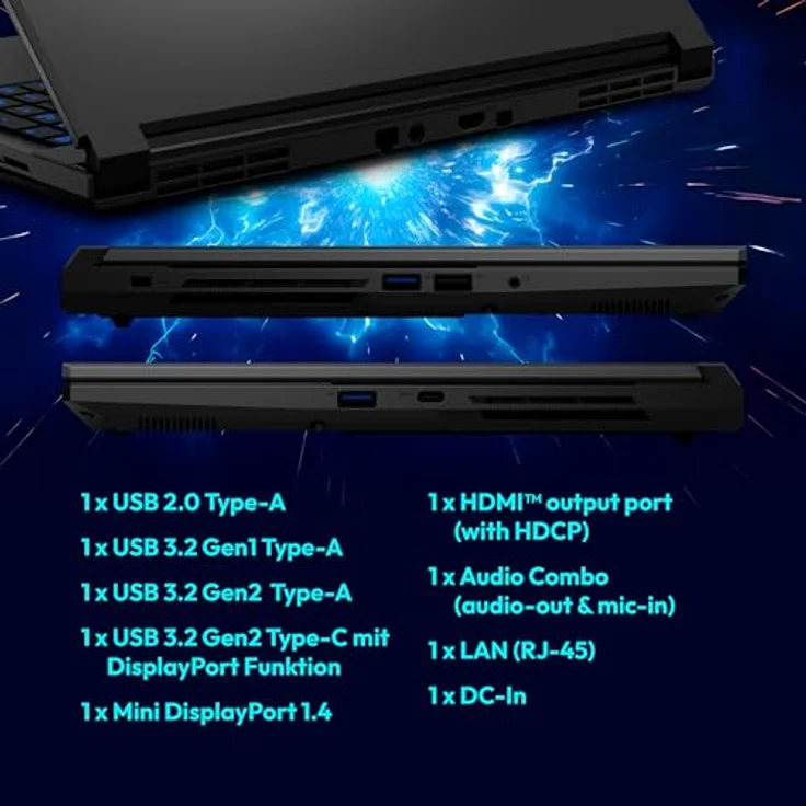 Medion NTB Scout 17 E1 30039741, 17.3" FHD Laptop mit Intel® Core™ i5-13420H, 16GB RAM, 1TB SSD, NVIDIA RTX 5050, schwarz – Bild 6