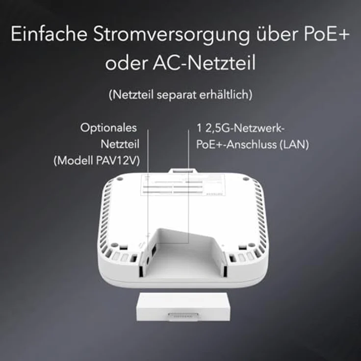 Netgear Cloud Managed Wireless Multi-Gig-Access Point (WBE710) - WiFi 7 Tri-Band-BE9400-Geschwindigkeit | Mesh | 802.11be | PoE+ – Bild 4