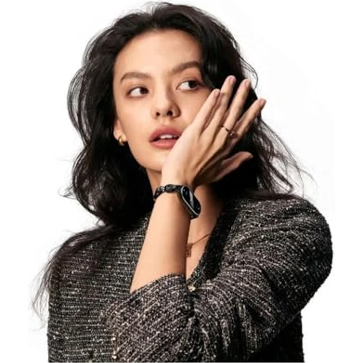 Xiaomi Smart Band 8 (Leder, Metall), Uhrenarmband, Schwarz – Bild 3