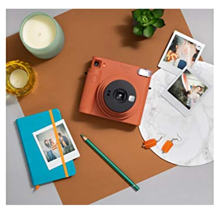 Fujifilm Instax SQUARE SQ1 terracotta orange EX D Sofortbildkamera + Fujifilm Instax SQUARE Film – Bild 4