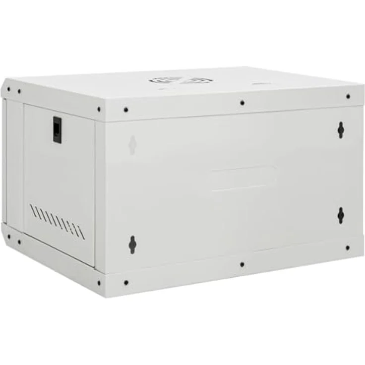 vidaXL 6U Wand Netzwerkschrank, Serverschrank Wandmontage, 19" Rack Server Schrank, IP20 - Solide Konstruktion, Abschließbare Fronttür, Wartungsfreundlich – Bild 5