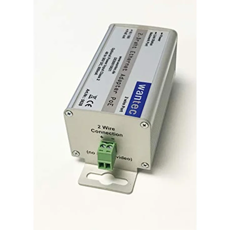 Wantec Netzwerkadapter 2wIP 2 Draht 10-100 PoE Schraubkl, 5628 – Bild 2