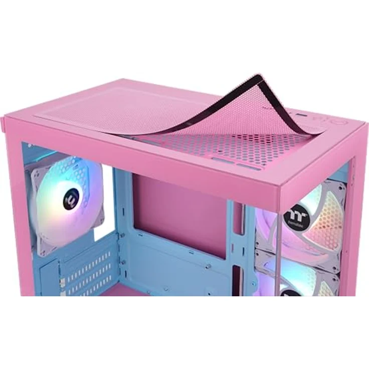 Thermaltake View 170 TG ARGB Micro Chassis Bubble Pink - Tempered Glass, RGB Lüfter, Mainboard-Kompatibilität – Bild 5