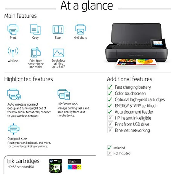 HP OfficeJet 250 Mobile AiO Tintenstrahl A4 WLAN Schwarz – Bild 6