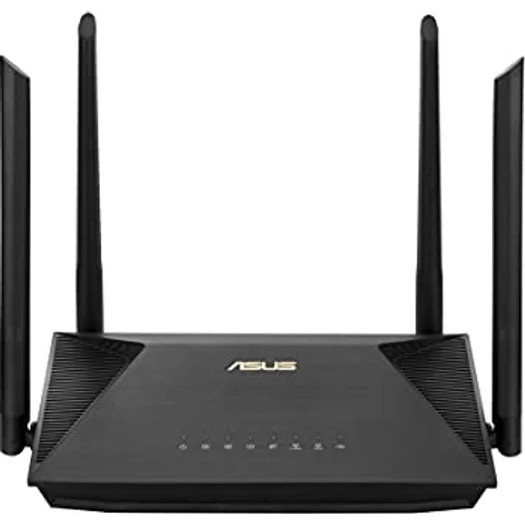 ASUS RT-AX52, Dual-Band W/L Router WiFi 6 AX1800 mit 4 Antennen, Schwarz – Bild 1