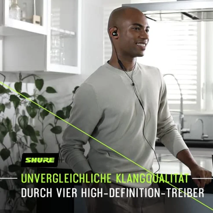 Shure SE846 Kabelgebundene Sound Isolating Ohrhörer, hochauflösender Klang, Vier Treiber, anpassbare Frequenzgang, sicherer In-Ear, abnehmbares Kabel, kompatibel mit Apple-und Android-Geräten - Klar – Bild 3