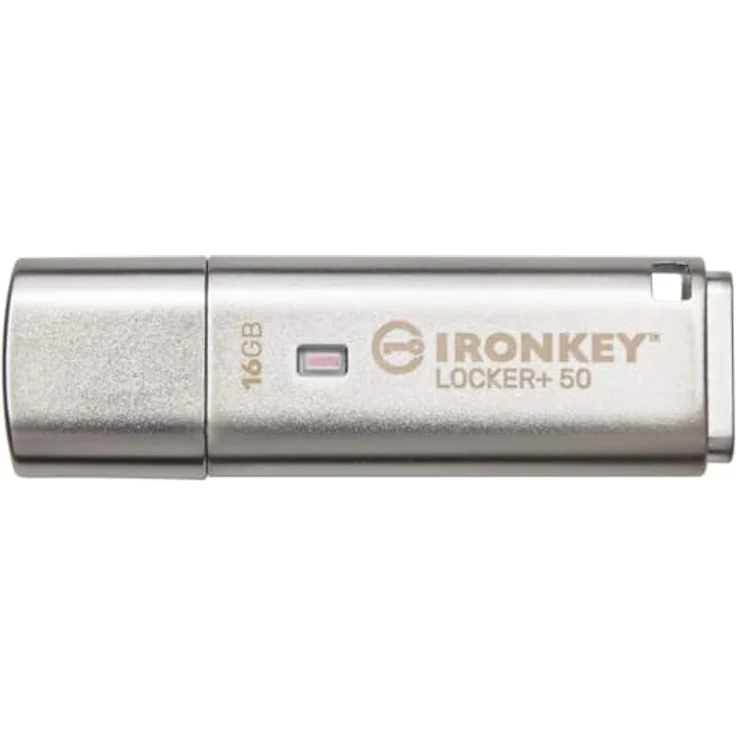 Kingston IronKey Locker+ 50 - USB-Flash-Laufwerk - verschlüsselt - 16GB - USB 3.2 Gen 1 (IKLP50-16GB) – Bild 2