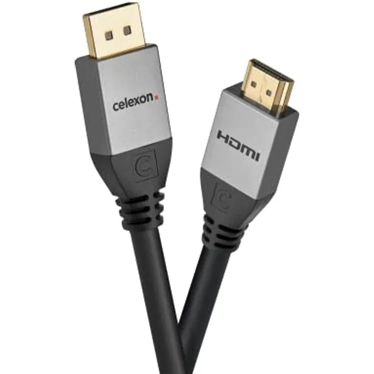 Celexon DisplayPort auf HDMI Kabel 4K 1,5m - Professional Line