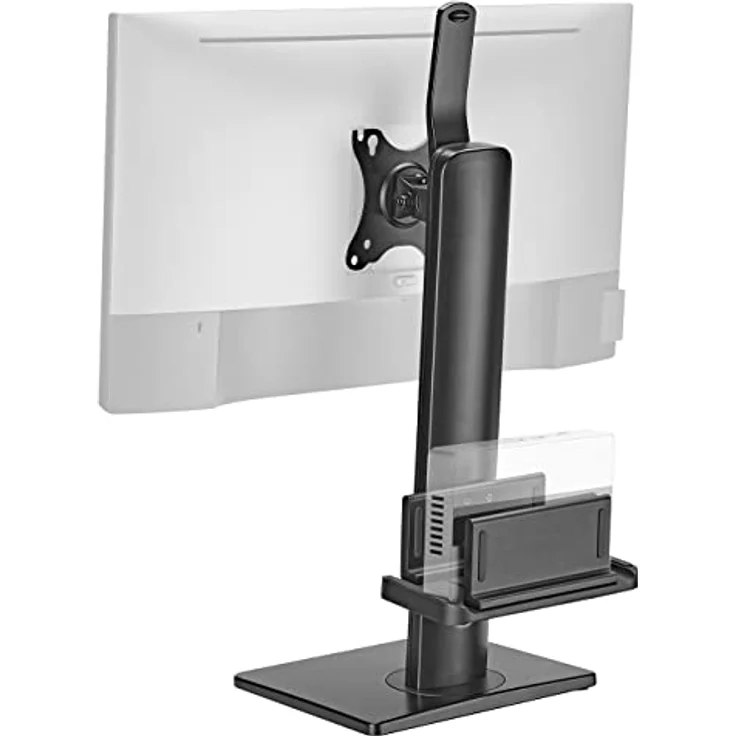 myWall Tischhalterung HL60L, Monitor Tischhalterung für 17-32 Zoll, Halterung für Mini PC , Höhenverstellbar, Neigbar, Drehbar und Horizontal anpassbar mit Federsystem, VESA 75/100, Gewicht 2-7 kg – Bild 4