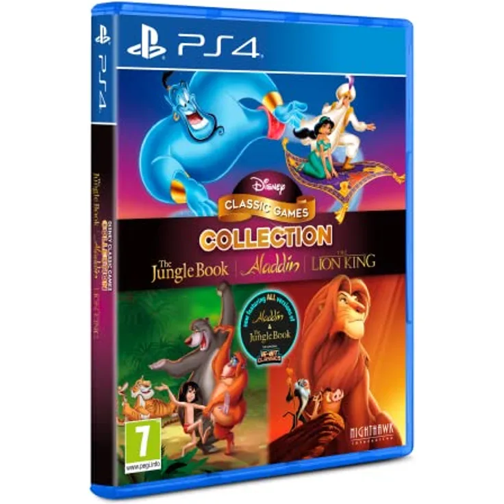 Disney Classic Games Collection: The Jungle BookAladdinThe Lion King PS4, 1080P-Grafiken, anpassbare Bildseitenverhältnisse, benutzerdefinierte Filteroptionen