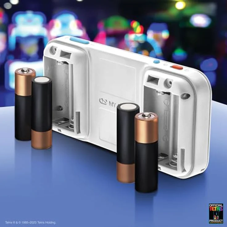 dreamGEAR Tetris Pocket Player Pro, tragbare Spielkonsole mit 2,75 Zoll hochauflösendem Farbdisplay und ergonomischem Design, betrieben über 4 AA-Batterien oder USB-C – Bild 4