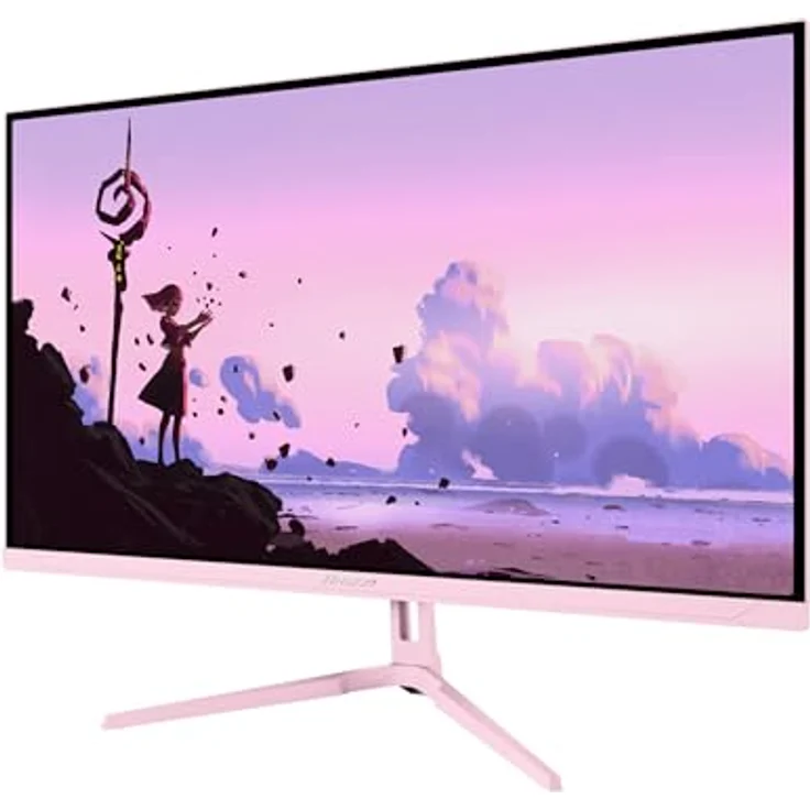 Arozzi Nova 27” Gaming Monitor, QHD 1440p, IPS, 180Hz, Adaptive Sync, HDR10, 100 % sRGB, flimmerfrei, rosa – Bild 1