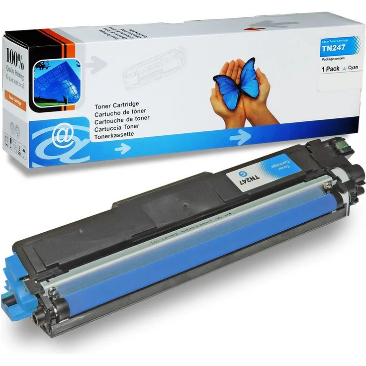D&C Tonerkartusche kompatibel zu Brother TN-243, TN-247, Cyan, für bis zu 2.300 Seiten