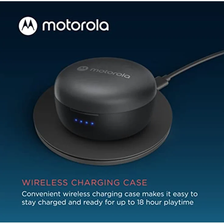 Motorola Sound Moto Buds 270 ANC - Kabellose Kopfhörer In Ear - Bluetooth - 18Std. - Active Noise Cancellation - Wasser und Schweißfest - Schwarz, S/M/L – Bild 3