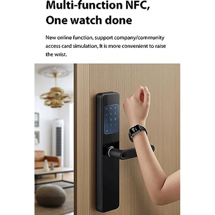 COFI 1453 Smartwatch 2,02 inch, 300 mAh Batteriekapazität für Android und iOS, Schwarz – Bild 4