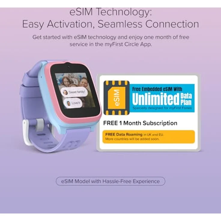 myFirst Fone S3+ Kinder-Smartwatch in Cotton Candy Mix mit GPS, Musikplayer, Kamera, Anruffunktion und Schulmodus – Bild 3