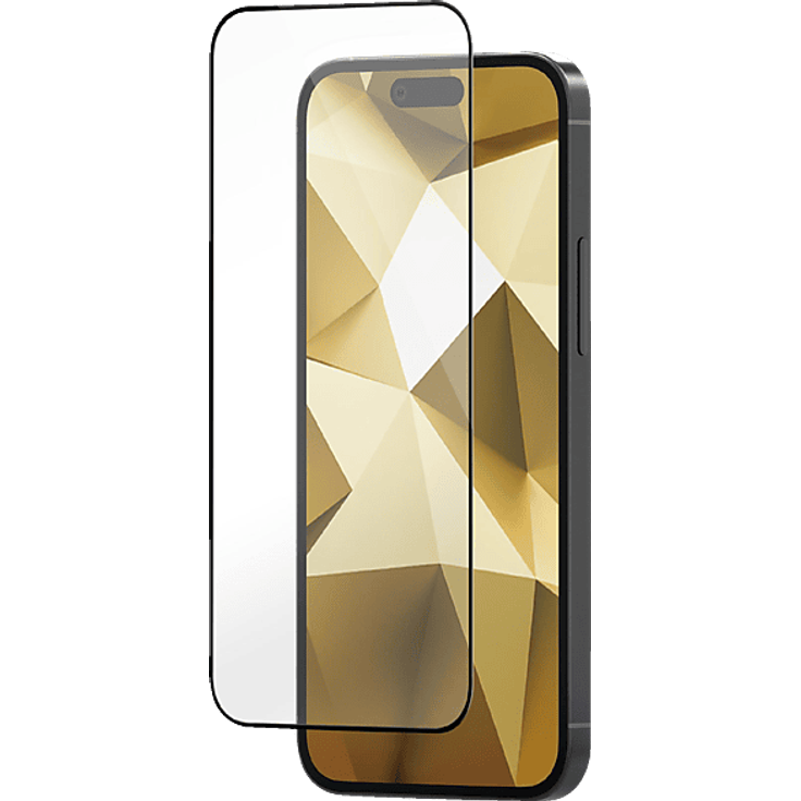 ISY IPG 5182-2.5D Schutzglas für Apple iPhone 15 Pro, schwarz