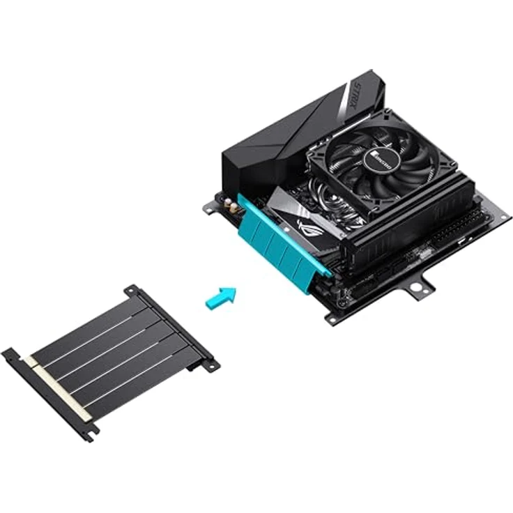 Jonsbo NV10 Mini-ITX PC Gehäuse, silber, handlicher Mini-Tower für ITX Mainboards, GPU bis 190 mm, CPU-Kühler bis 38 mm – Bild 7