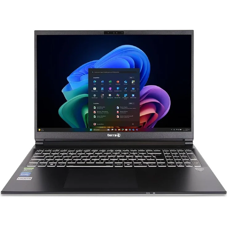 Terra MOBILE GAMER ELITE 3A R7-Ai350, Gaming-Notebook mit 16" WQXGA Display, AMD Ryzen AI 9 HX 370, NVIDIA GeForce RTX 5000, 1000 GB SSD, 32 GB RAM, Silber