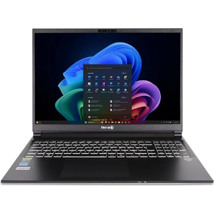 Terra MOBILE GAMER ELITE 3A R7-Ai350, Gaming-Notebook mit 16" WQXGA Display, AMD Ryzen AI 9 HX 370, NVIDIA GeForce RTX 5000, 1000 GB SSD, 32 GB RAM, Silber