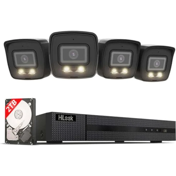 HILOOK HiLook IK28P-460B, 6 MP IP-Überwachungskamera mit intelligentem Erkennungssystem, wetterfest, PoE fähig, kabellose Installation – Bild 1