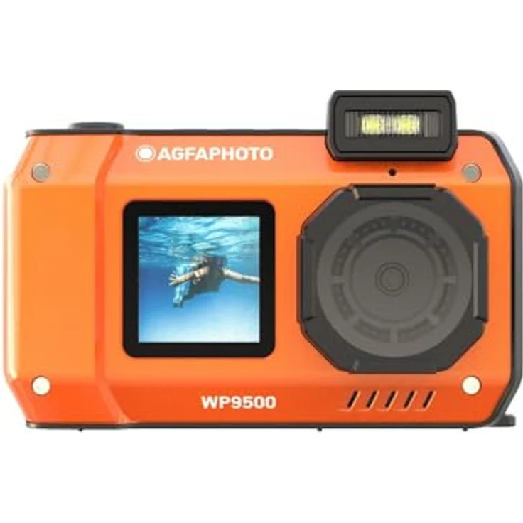 AgfaPhoto Realishot WP9500 – Wasserdichte Digitalkamera Orange - 24 MP, 18X Digitalzoom, 4K Videoaufnahme – Bild 2