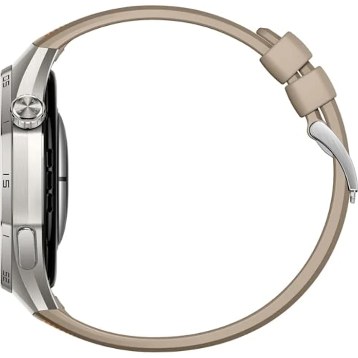 Huawei Watch GT 6 Pro 46mm Smartwatch, Silber mit braunem Armband – Bild 4