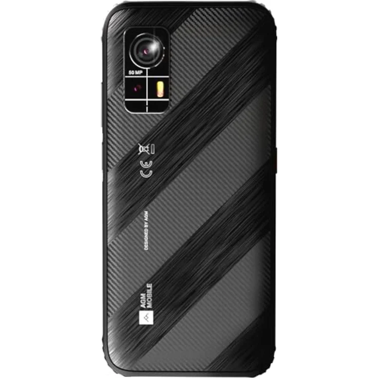 Bea-Fon AGM MOBILE H6 light Smartphone Rugged (128 GB, Schwarz, 6.50", Dual SIM, 50 Mpx, 4G), Smartphone, Schwarz – Bild 2