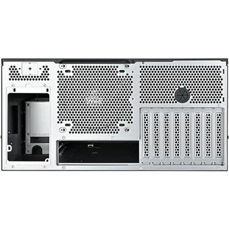 Silverstone Technology RM53-502, 5U-Rackmount-Servergehäuse mit Unterstützung für 360-mm-Wasserkühlung und zwei 5,25"-Laufwerksschächten – Bild 4