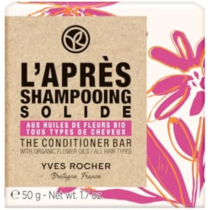 Yves Rocher I Love My Planet Feste Harspülung 75gr | 72 Stunden lang genährtes Haar, vegane Formel