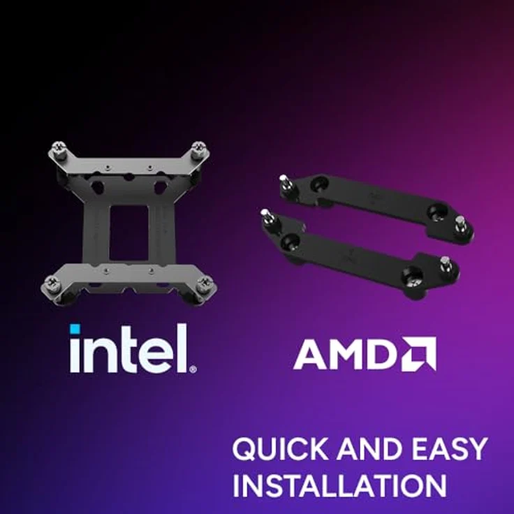 Cooler Master MasterLiquid 360 Atmos II, All-in-One CPU Wasserkühler mit RGB Pixel LCD, Schwarz – Bild 9