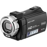 Andoer V12, 1080P Full HD Camcorder mit 16-fachem Digitalzoom, 3,0 Zoll drehbarem LCD, Nachtsicht und Gesichtserkennung