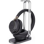 Yealink Headset BH 76 Plus inkl. Ladeständer UC Black USB-C/A, Bluetooth USB-C-Dongle, ANC und bis zu 40 Stunden Akkulaufzeit