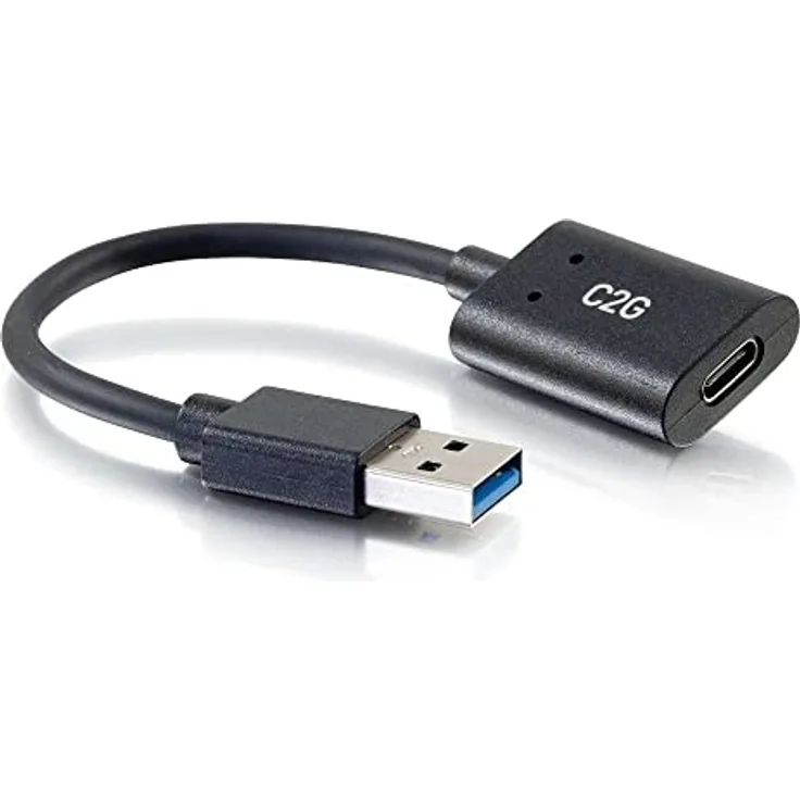 C2G 15CM USB-C weibliche to USB-A mannlichen SuperSpeed USB 5Gbps Adapter Converter, Compatible with Smartphones, Tablets and Laptops